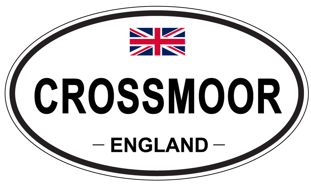 CROSSMOOR, ENGLAND - Oval Sticker