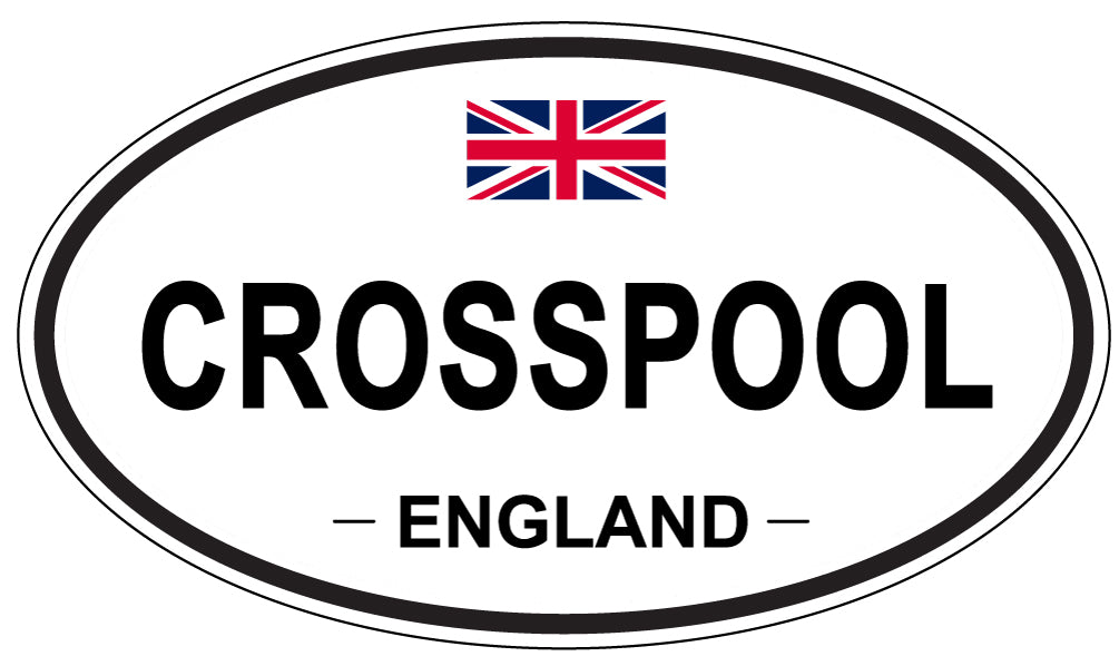 CROSSPOOL, ENGLAND - Oval Sticker