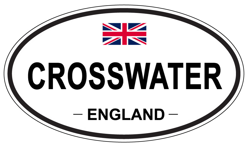 CROSSWATER, ENGLAND - Oval Sticker
