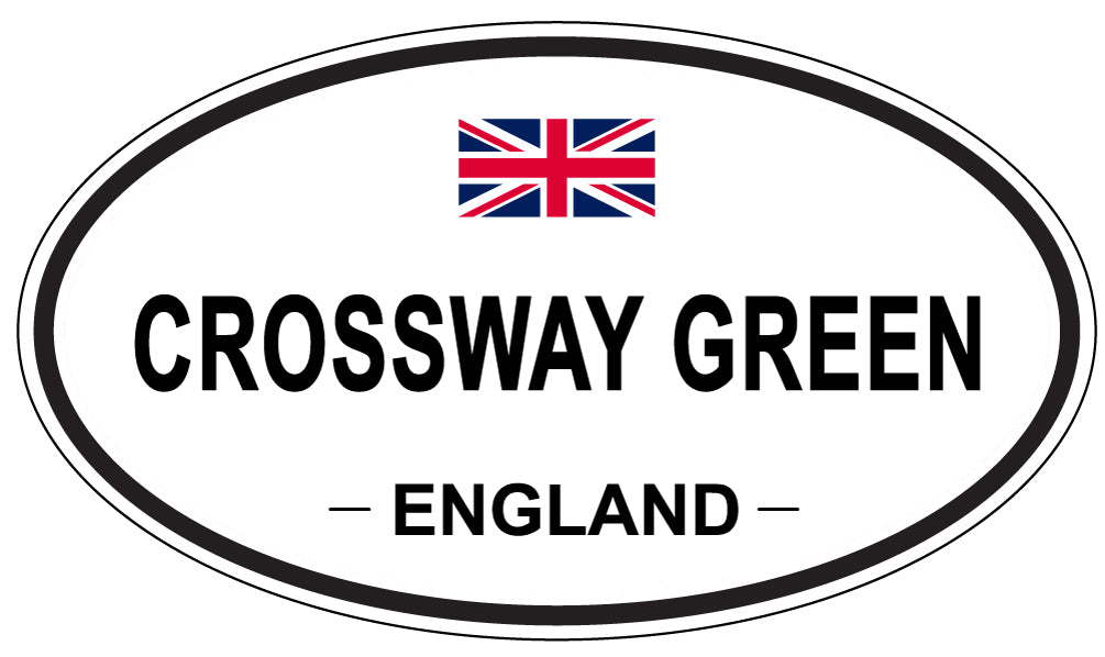 CROSSWAY GREEN, ENGLAND - Oval Sticker