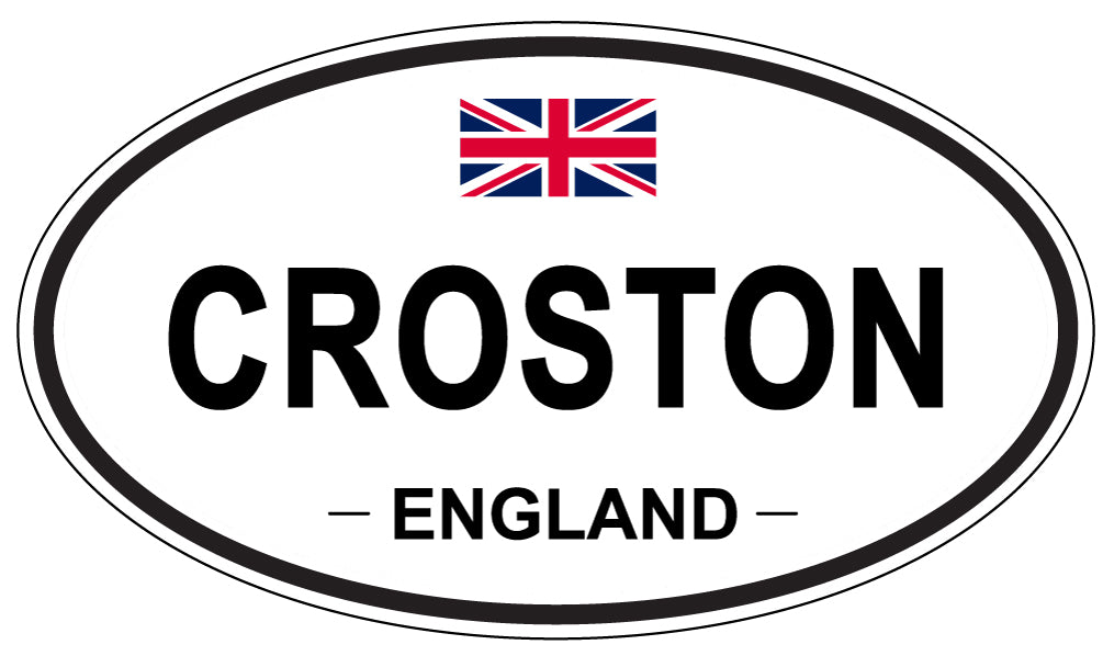 CROSTON, ENGLAND - Oval Sticker