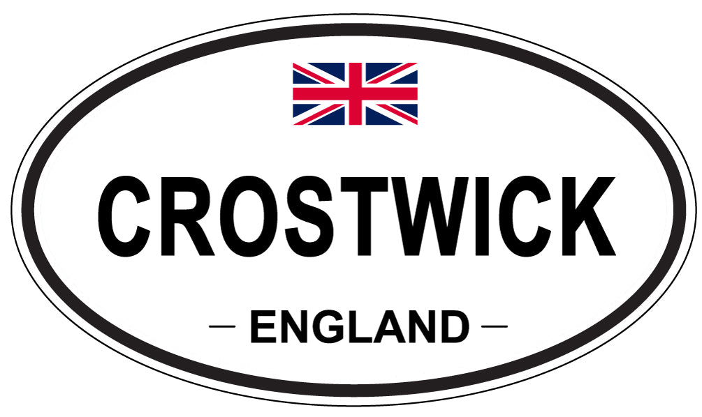 CROSTWICK, ENGLAND - Oval Sticker