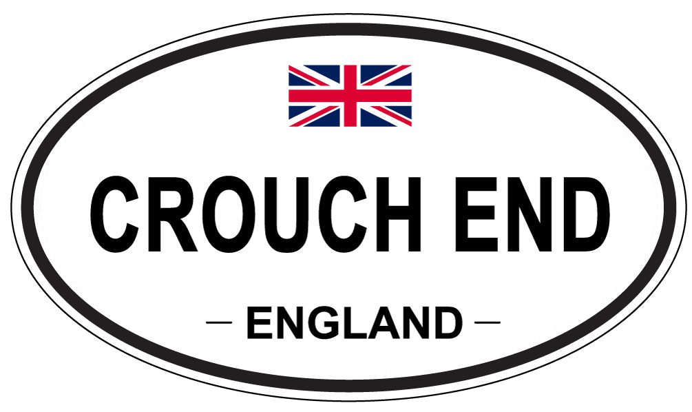 CROUCH END, ENGLAND - Oval Sticker