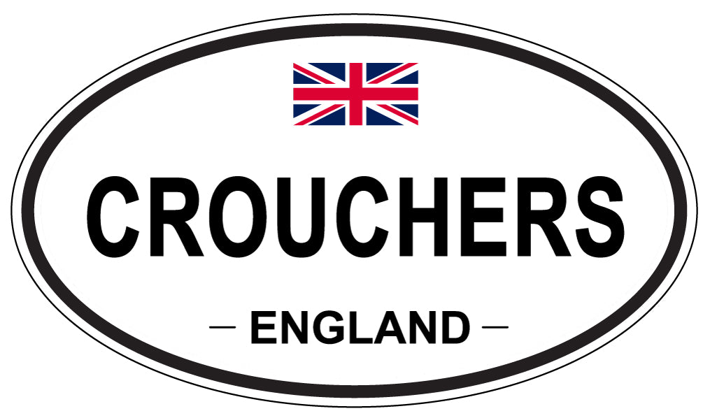 CROUCHERS, ENGLAND - Oval Sticker