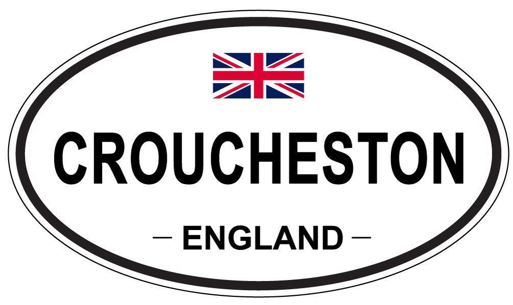 CROUCHESTON, ENGLAND - Oval Sticker