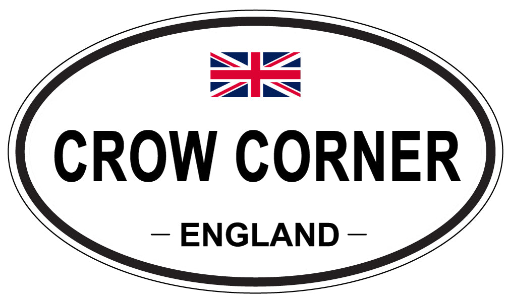 CROW CORNER, ENGLAND - Oval Sticker