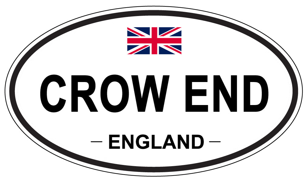 CROW END, ENGLAND - Oval Sticker