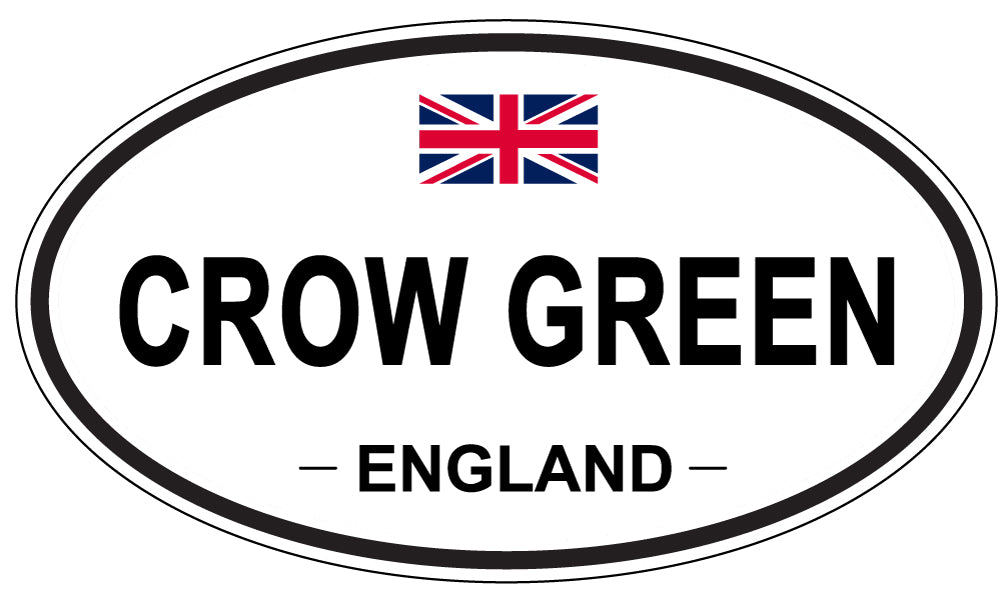 CROW GREEN, ENGLAND - Oval Sticker