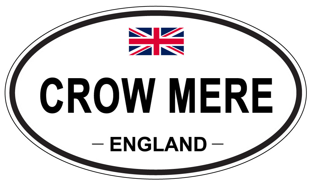 CROW MERE, ENGLAND - Oval Sticker