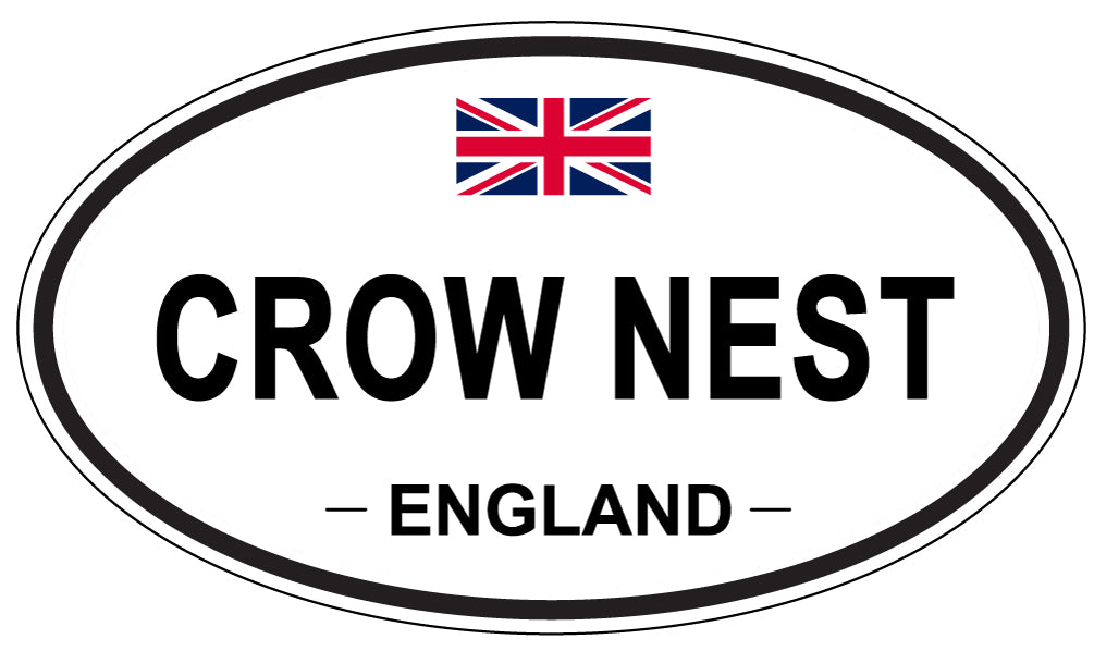 CROW NEST, ENGLAND - Oval Sticker