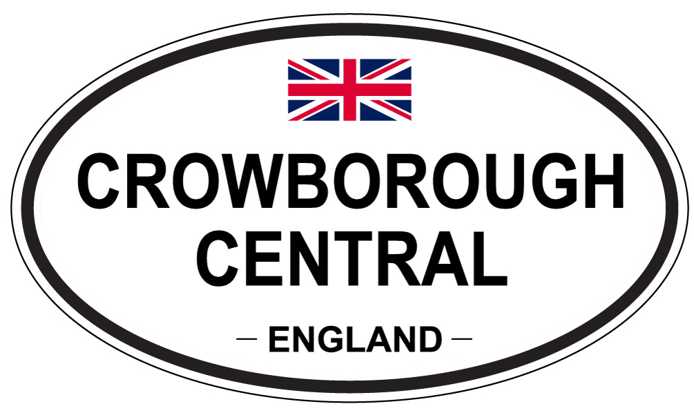 CROWBOROUGH CENTRAL, England - Oval Magnet