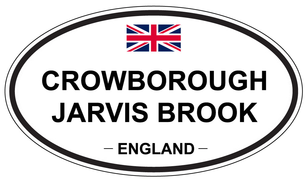 CROWBOROUGH JARVIS BROOK, ENGLAND - Oval Sticker
