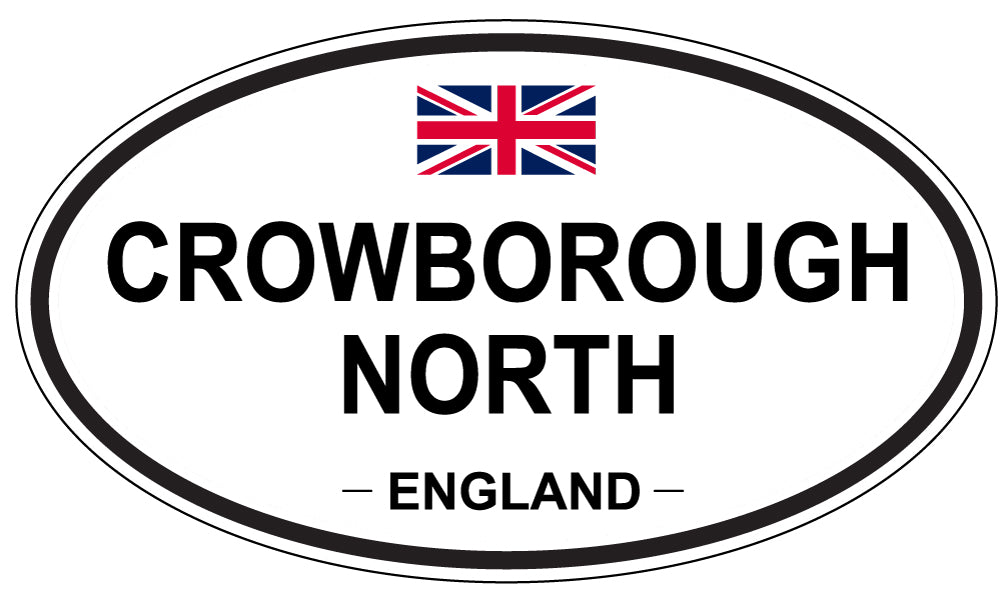 CROWBOROUGH NORTH, England - Oval Magnet