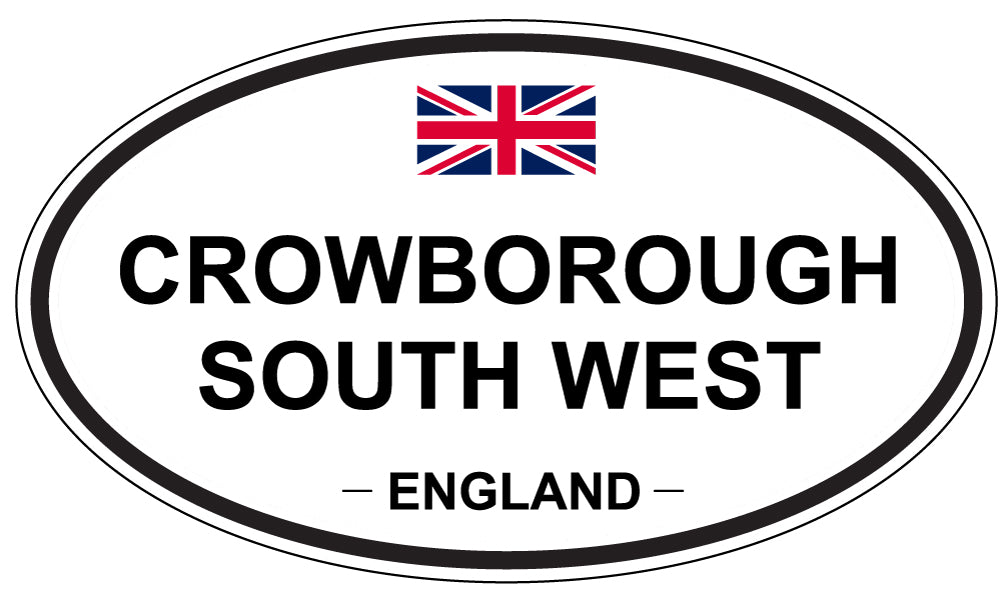 CROWBOROUGH SOUTH WEST, ENGLAND - Oval Sticker