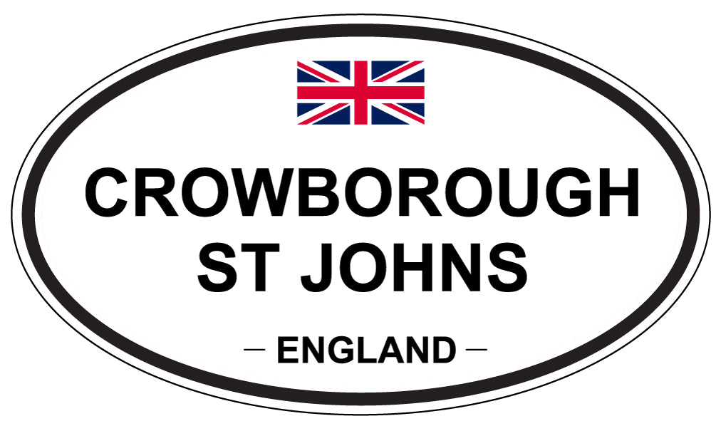 CROWBOROUGH ST JOHNS, England - Oval Magnet