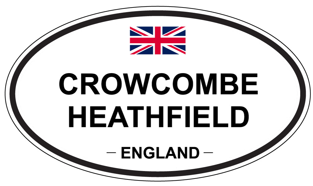 CROWCOMBE HEATHFIELD, ENGLAND - Oval Sticker