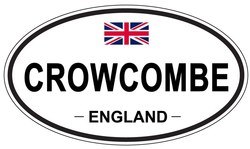 CROWCOMBE, ENGLAND - Oval Sticker