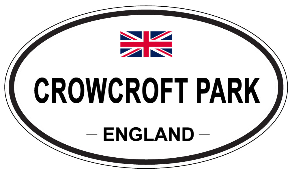 CROWCROFT PARK, ENGLAND - Oval Sticker