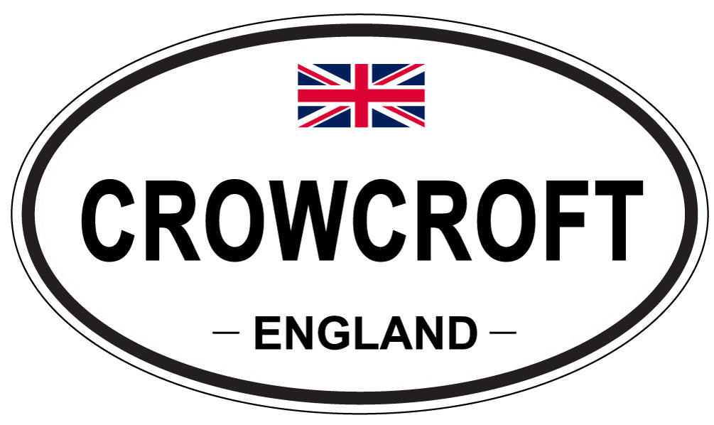 CROWCROFT, England - Oval Magnet