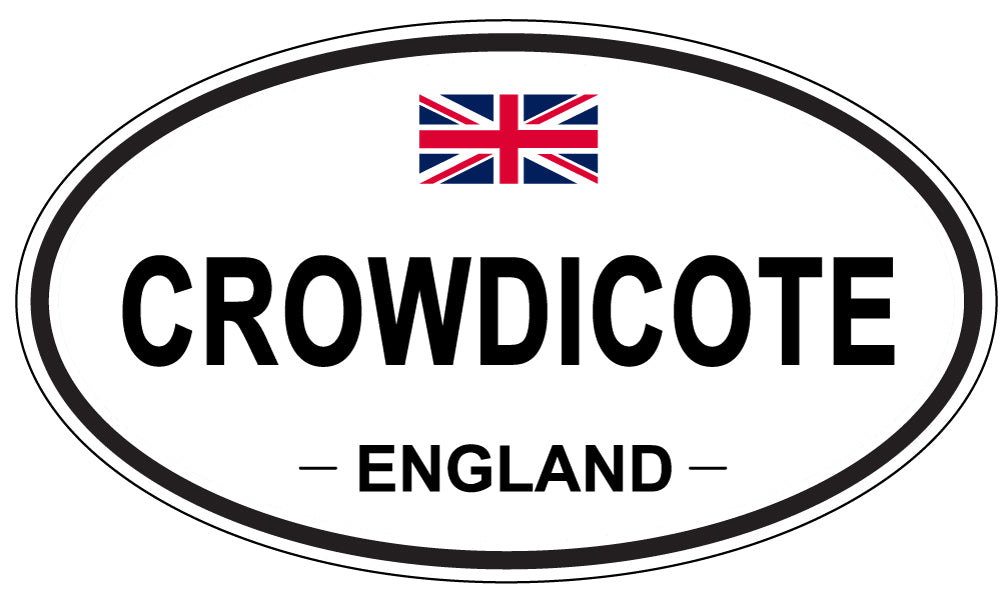 CROWDICOTE, England - Oval Magnet