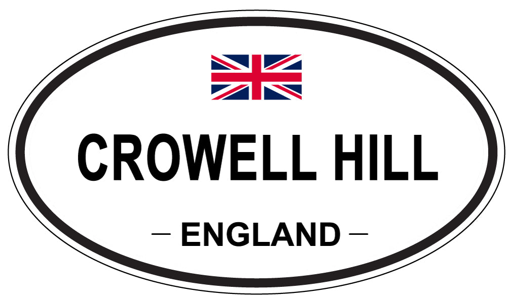 CROWELL HILL, ENGLAND - Oval Sticker