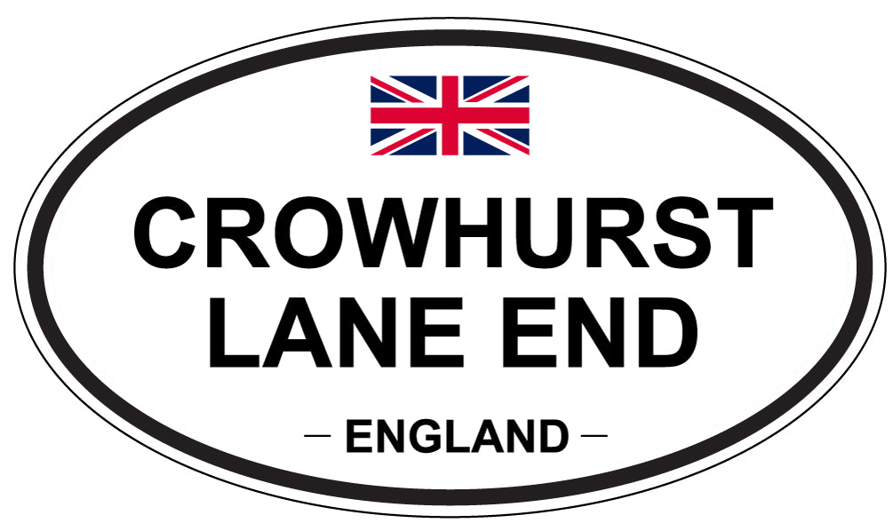 CROWHURST LANE END, England - Oval Magnet