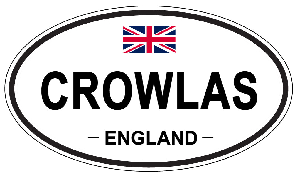 CROWLAS, ENGLAND - Oval Sticker