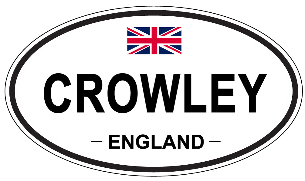 CROWLEY, England - Oval Magnet