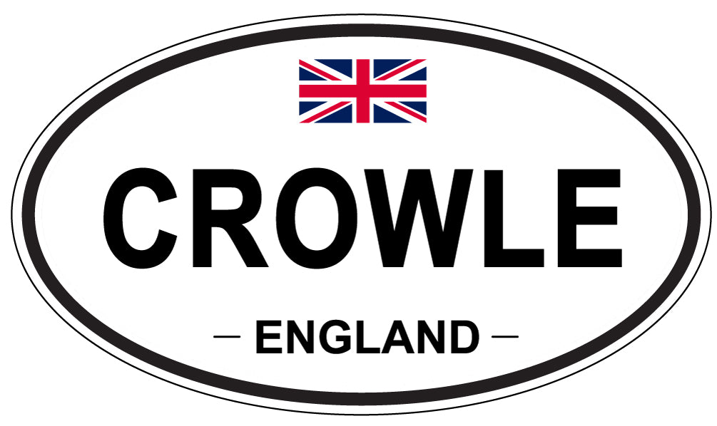 CROWLE, England - Oval Magnet