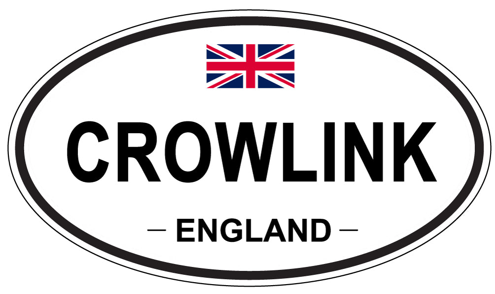 CROWLINK, England - Oval Magnet