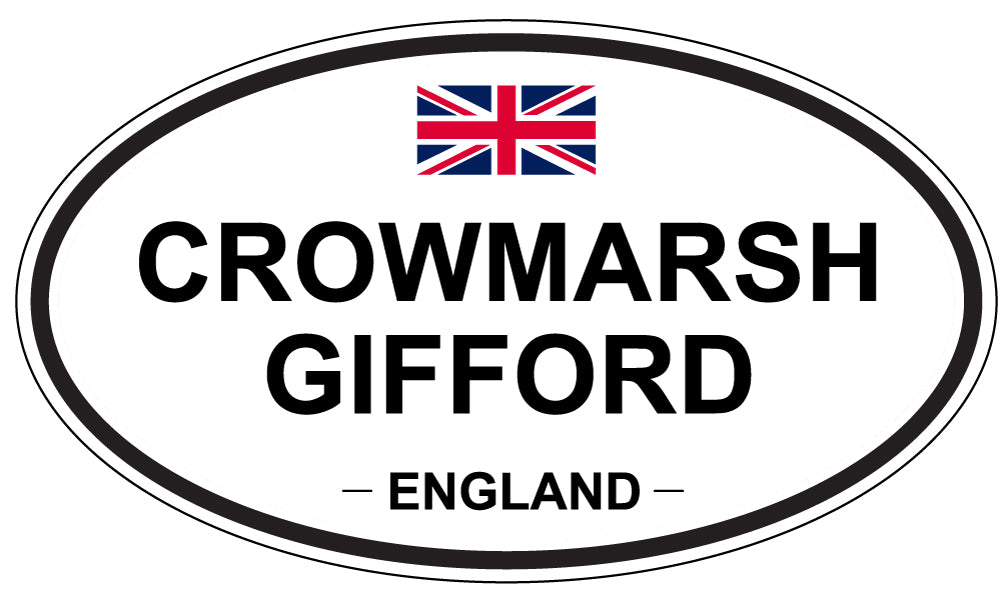 CROWMARSH GIFFORD, ENGLAND - Oval Sticker