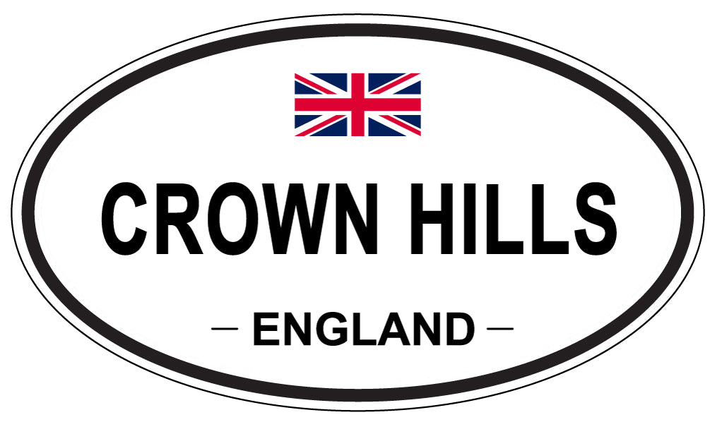 CROWN HILLS, England - Oval Magnet