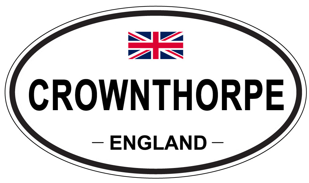 CROWNTHORPE, ENGLAND - Oval Sticker
