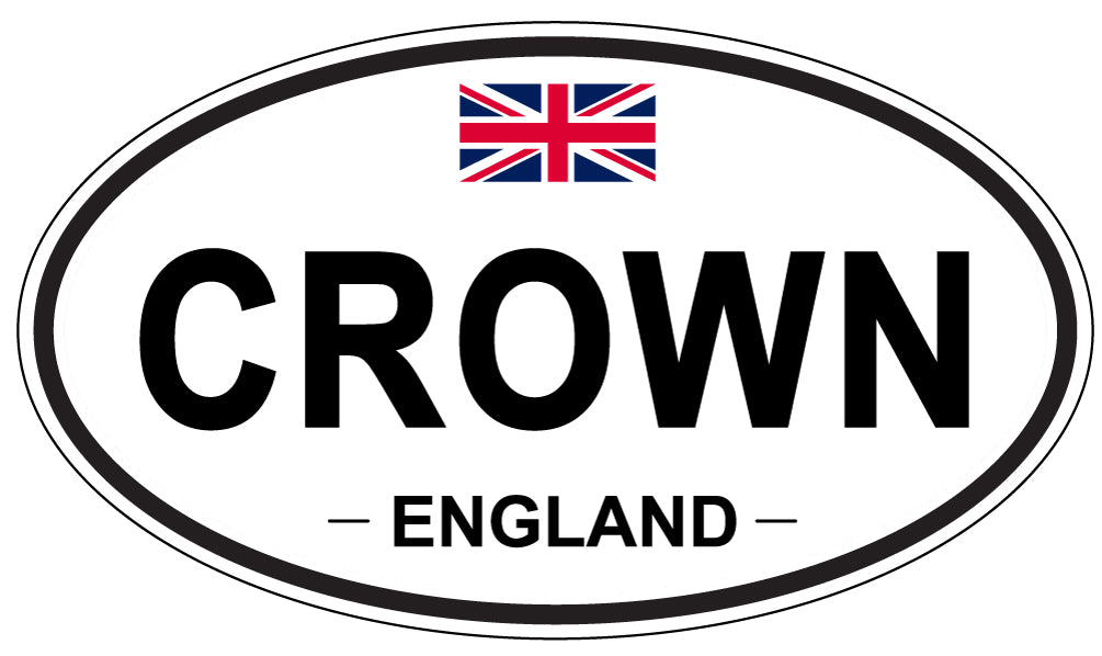 CROWN, England - Oval Magnet