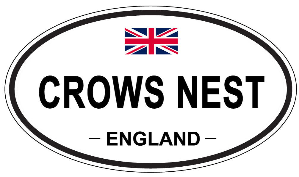 CROWS NEST, ENGLAND - Oval Sticker