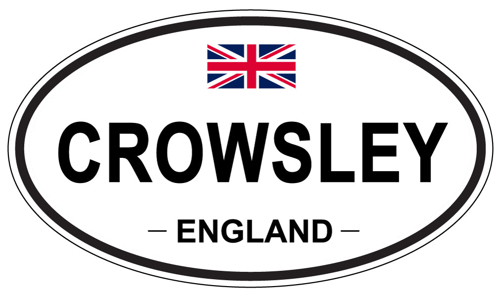 CROWSLEY, England - Oval Magnet