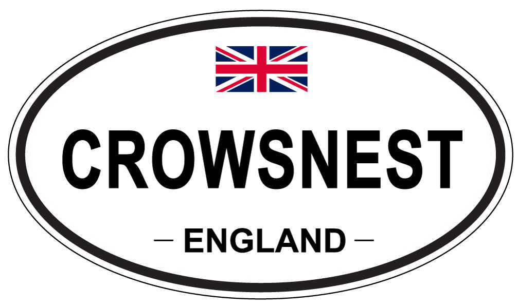 CROWSNEST, England - Oval Magnet