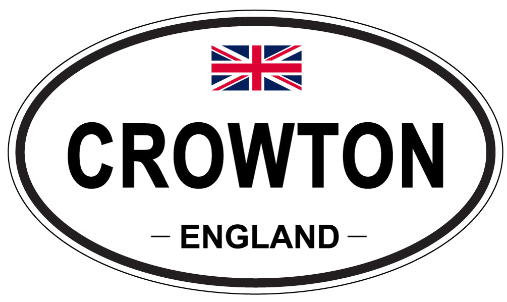 CROWTON, ENGLAND - Oval Sticker