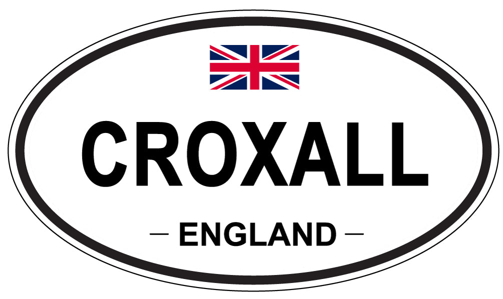 CROXALL, ENGLAND - Oval Sticker