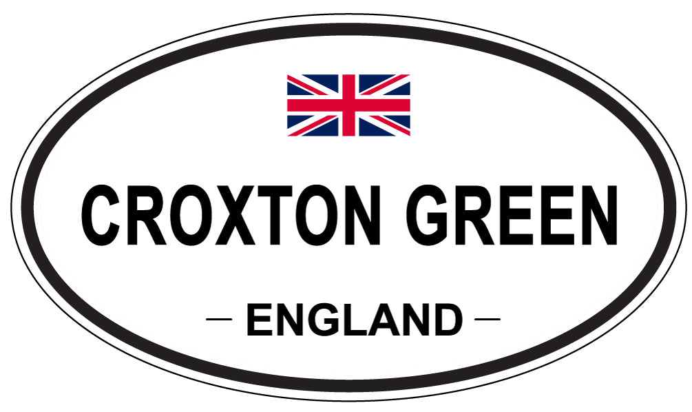 CROXTON GREEN, ENGLAND - Oval Sticker