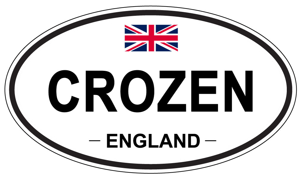 CROZEN, ENGLAND - Oval Sticker