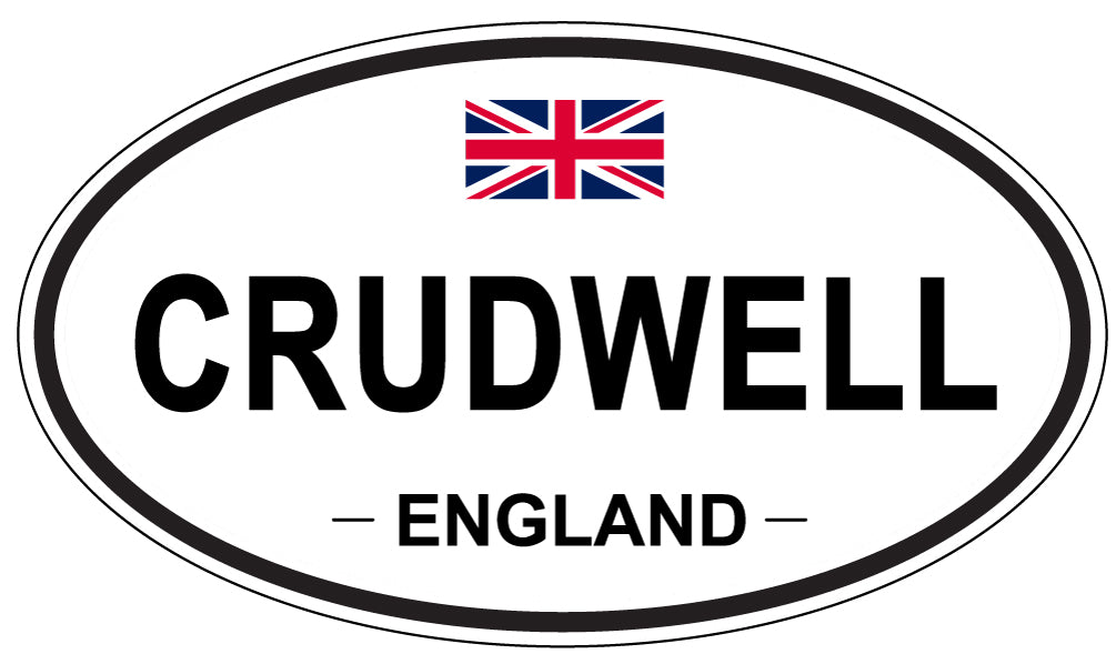 CRUDWELL, England - Oval Magnet