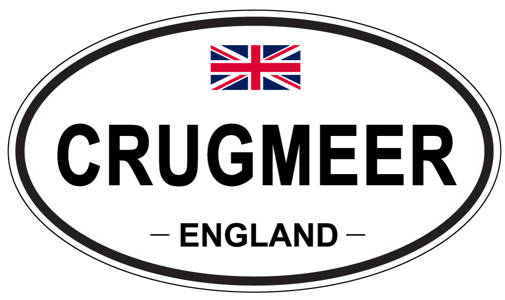 CRUGMEER, England - Oval Magnet