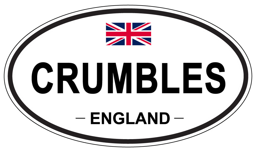 CRUMBLES, ENGLAND - Oval Sticker