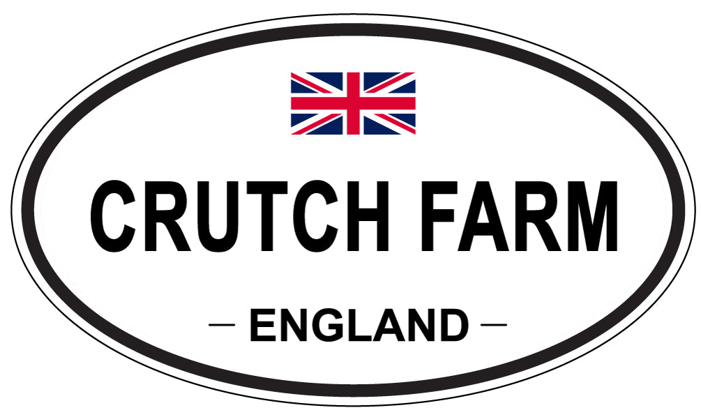 CRUTCH FARM, ENGLAND - Oval Sticker