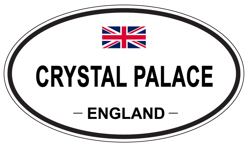 CRYSTAL PALACE, ENGLAND - Oval Sticker