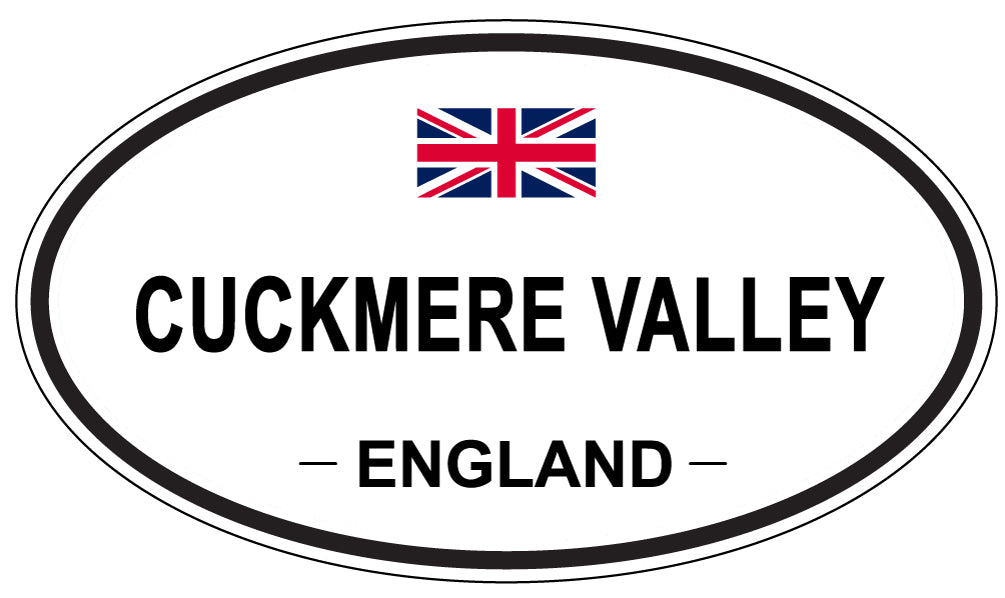 CUCKMERE VALLEY, England - Oval Magnet