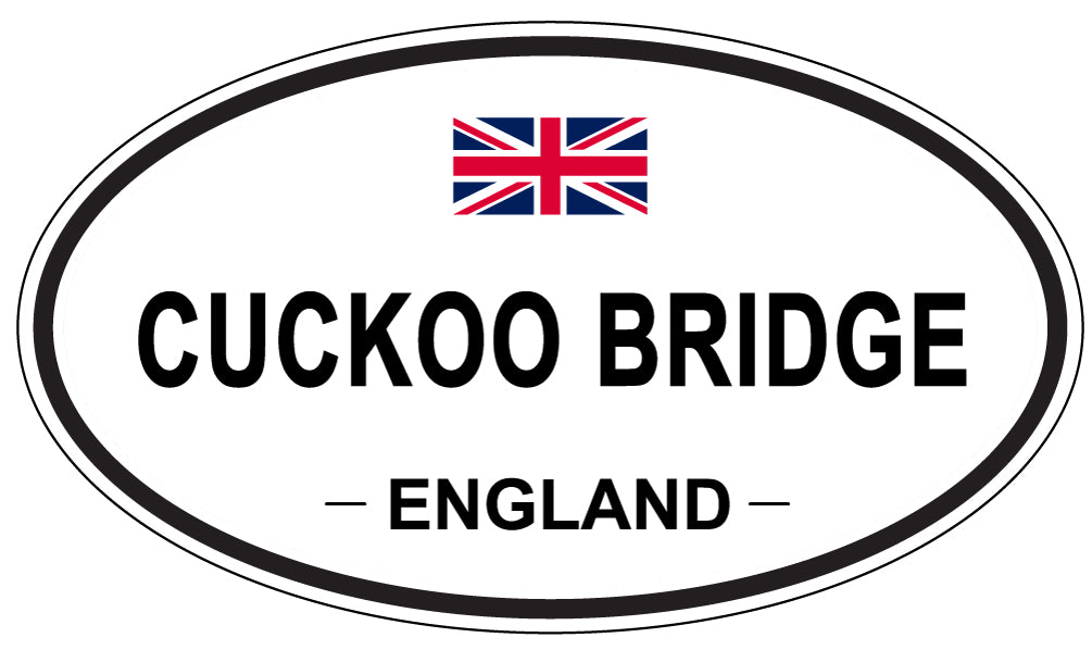 CUCKOO BRIDGE, England - Oval Magnet