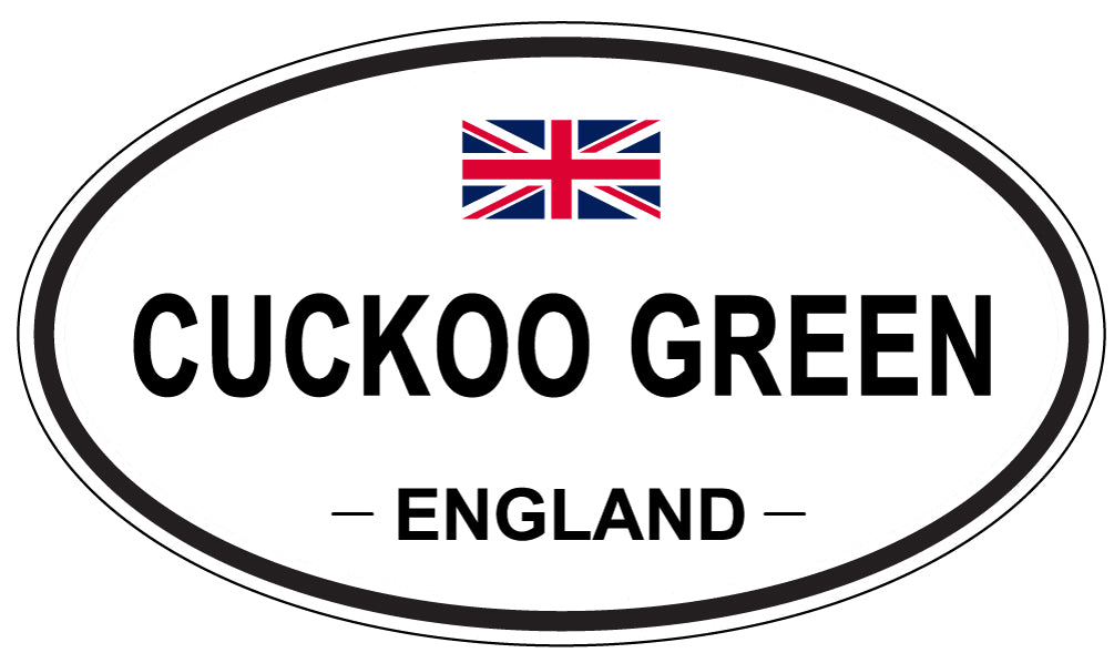 CUCKOO GREEN, ENGLAND - Oval Sticker