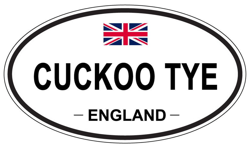 CUCKOO TYE, ENGLAND - Oval Sticker